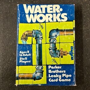 Vintage 70s Water Works Parker Brothers Leaky Pipe Card Game